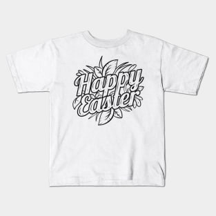 Logo Happy Easter As Color In Easter Kids T-Shirt